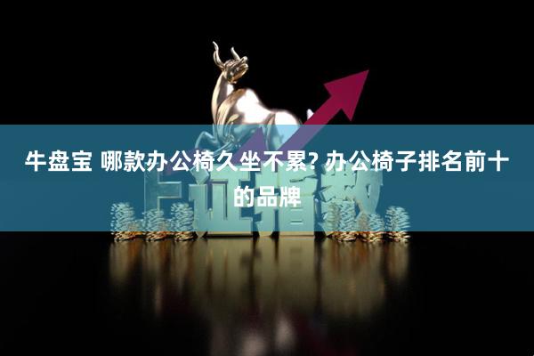 牛盘宝 哪款办公椅久坐不累? 办公椅子排名前十的品牌